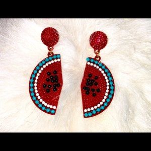 Watermelon earrings
